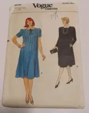 80s Vogue Maternity Pattern 8928 Misses’ Dress Sz 10 Uncut