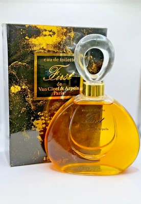 FIRST BY VAN CLEEF & ARPELS 240ML EDT VINTAGE SPLASH (NEW WITH BOX)