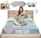 Earth Grounding Fitted Sheet King Size Gray with 12% Silver Fiber & 4% Silk & 84