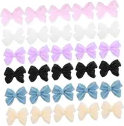 NULYLU 30pcs Bow Nail Charms Decorations for Nail Art Manicure Gems for Home Salon Use for Parties Celebrations