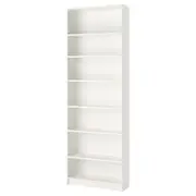 BILLY bookcase with height extension unit, white, 80x28x237 cm