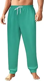 [Generic] Men's Sweatpants, Deep Sea Green-186, Polyester Joggers, Sweatpants Jogging Pants for Workout Running