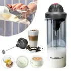 Milk Frother Automatic Coffee Hot & Cold Warmer Whisk Electric Mixer Jug Cup