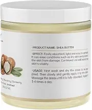 Shea Butter Raw Natural 8oz, Pure Organic Shea Butter, Unrefined Shea Butter for Hair and Body, Enriched Vitamins Hydrating & Moisturizing Skincare Cream(237g/8oz, Style 02)