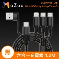 在飛比找momo購物網優惠-【魔宙】USB/Type-C轉MicroUSB+Lightn