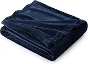 [Bedsure] Navy Blue Throw Blanket Fleece - 300GSM Throw Blankets for Couch, Sofa, Bed, Soft Lightweight Plush Cozy Blankets and Throws for Toddlers, Kids, Boys