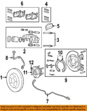 CHRYSLER OEM 05-10 Commander Rear Suspension Brake Components-Rotor 52089275AB