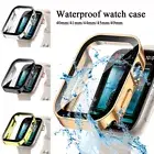 Waterproof Case Screen Protectors For Apple Watch Cover+Series9/8/7/6/Ultra 2/SE