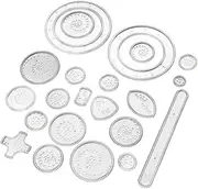 SEWACC 22pc Boys and Girls' Art Drawing Template Ruler Set Safe Creative Painting Toys for Boys and Girls Fantasy Pattern Drawing Kit