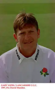 Gary Yates Lancashire CCC Old Player Cricket Photo