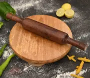 Indian Traditional Sheesham Wooden Chakla Belan Rolling Plate Roti Maker
