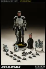 SIDESHOW STAR WARS CLONE COMMANDER WOLFFE 1/6 SCALE FIGURE THE CLONE WARS NEW