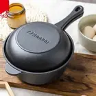 Cast Iron Pan Set with Skillet Lid BBQ Steak Pot Frying Pan for Home