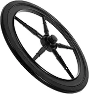 VINTORKY Food Cart Wheels Wheelchair Tires Wagons Dolly Carts Wheel Replacement Cart Wheels Walker Wheels Replacement Kayak Cart Wheels Wheelbarrow Wheel Wagon Wheels Black Plastic