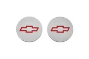 ACDelco Freeze Plug Insert Bowtie Emblem GM Licensed Red Pair