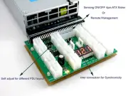16 Port Chain Sync Power Supply Breakout Board HP DELL 1200 1400 750 GPU Mining