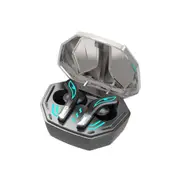 1 Pair MD158 Wireless Earbuds Portable Low Delay Mini Practical True Wireless Stereo Bluetooth-compatible 5.2 In-ear Earphones for Gaming-Silver