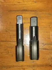 2X HSS pipe Hand Tap BSP Taper +bottom select 1/8" x28 1/4"x 19 3/8"x 19 1/2 x14