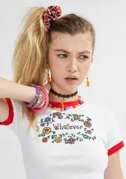 [dELiA*s by Dolls Kill] Keep It Sassy Ringer Tee