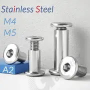M4 M5 Hex Socket Head Furniture Joint Bed Connector Rivet Insert Sleeve Nut Bolt