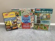 Melissa & Doug town/vehicle activities water wow, transfer stickers, sticker pad
