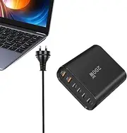 200W USB C Charger | Fast Charging Station Hub | Multifunctional 6-Port Charging Hub Brick for Smartwatch