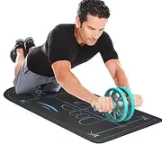 Abdominal Knee Mat, Non-Slip Exercise Mat Abdominal Ab Roller Knee Mat, 7mm Sound Insulation Floor Pad Thick Knee Pad for Women & Men
