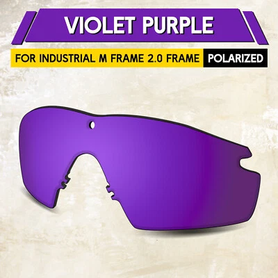 1.5MM POLARIZED Replacement Lenses for Oakley Industrial M Frame 2.0, Purple
