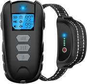 Asrcs Dog Training Collar with Remote, Waterproof Dog Collar with Beep Vibration Shock, Adjustable 0 to 99 Shock Vibration Levels Dog Training Set for Small Medium Large Dogs