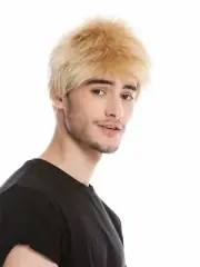 Wig Men's Wig Men Short Bürstenschnitt Blonde WL-3045-24B Wig