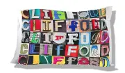 CLIFFORD Personalized Pillowcase featuring in photo of sign letters