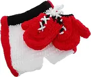 BESTYASH Adorable Baby Boxing Costumes Newborn Photoshoot Outfit Soft Knitted Clothing Set with Gloves