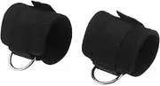 BESPORTBLE Ankle Straps d Ring Buckle 2pcs Weighted Weights for Leg Training Water Aerobics Soft Neoprene Black