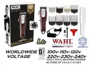 Wahl 5 STAR CORD/CORDLESS MAGIC CLIP Li Ion PRO CLIPPER Kit,8 pc Guide Comb Set