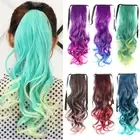 Ponytail Extension Long Wavy Curly Ponytail Ombre Pony Tail Hairpiece Party