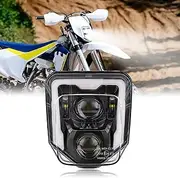 RAMJET4X4 LED Dirt Bike Headlight Motocross Headlight Compatible with 2017-2024 Husqvarna FE 250 350 450 501 701, TE150 250i 300i, FC250 350 450, TX125 Enduro 701 Pit Bike DRL High Low Beam