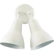 Quorum 2 Light Flood Light, White - 690-2-6