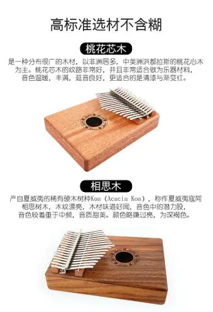 17音拇指琴 手指琴 卡林巴 kalimba 非洲樂器 拇指鋼琴 兒童樂器