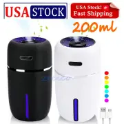 Essential Oil Diffuser 200ml Ultrasonic Aroma Humidifier Mist LED Aromatherapy
