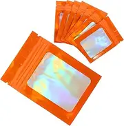GRADENEVE 100Pcs Self Sealing Jewelry Bags Plastic Packing Bags for Earring Rings Charms Crafts Present Wrap Storage