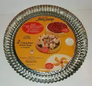 G&S METAL PRODUCTS CO 11" ALUMINUM FLUTED FLAN DESSERT PANS SET/2 WEST GERMANY