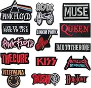 TYXHXTF Pack of 14 Iron-on Patches, Embroidered Patches, for Clothing, Jeans, T-Shirt, Bags, Textiles