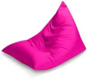 Summer of 69 Bean Bag Indoor Outdoor Large Triangle Non Fade Lounge Poolside Water Resistant (Hot Pink)