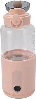 Portable Bottle Warmer, 300ML Capacity USB Rechargeable Portable Milk Warmer for Baby, Fast Heating 37℃-55℃ Adjustable Temperature Travel Water Warmer for Breast Milk, Water