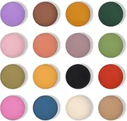 16 Pack Fridge Magnets for Locker Colorful Round Refrigerator Magnet Cute Matte Decorative Small Strong Magnets Mini Funny Whiteboard Magnet for DIY Kitchen Office Home Map Letter Dishwasher