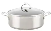 NEW Circulon SteelShield 7.5 qt. Silver Stainless Steel Stock Pot with Lid 70054