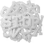 52Pcs Iron-On Letter Patches A-Z Embroidered Appliques for Clothes & DIY Crafts