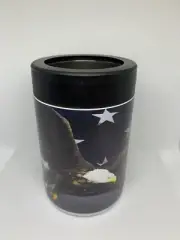 Extremus Koozie 12oz Can Stainless Steel Eagle American Flag Bird Drink