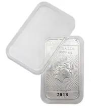 10 - Lindner Capsules 27x47mm for 1 oz Silver Coin Bars - PERTH MINT BAR/DRAGONS