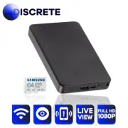 WIFI Hidden Power Bank Spy Camera 64GB LIVE Monitoring Nanny Phone Small Mini